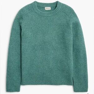 J crew heather seaport green Boys' extra-soft crewneck sweater